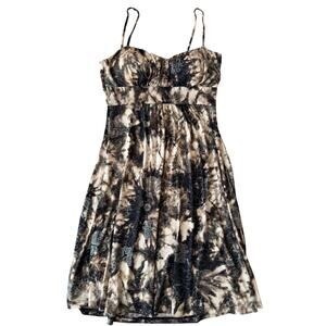 Purple Rain USA Strapless Tie Dye Bubble Hem Party Dress Small